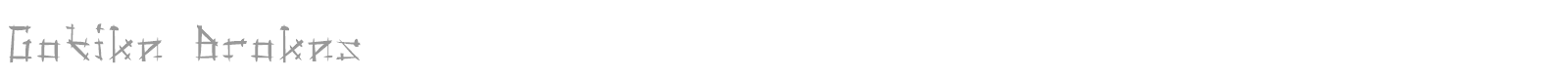 Gotika Brokas font preview